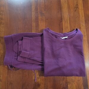 Victoria's Secret 2 Piece Lounge Wear In Plum